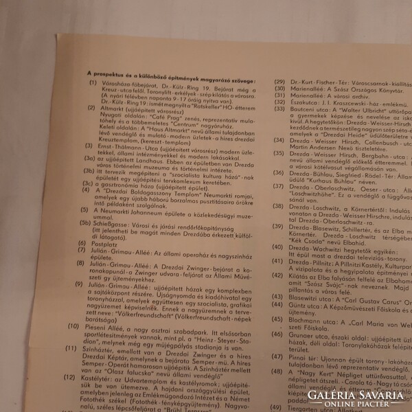 DREZDA     Drezdai Városi Tanács magyar nyelvű  idegenforgalmi kiadványa 1966