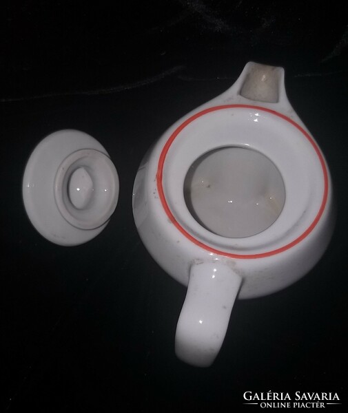Hollóházi clattering coffee maker with bird porcelain spout 10 cm