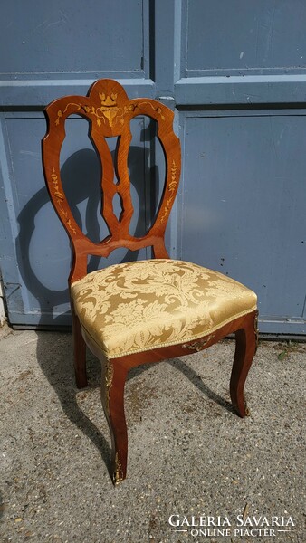 Inlaid baroque style chair - chairs, dining room chair, dining room chair, office chair