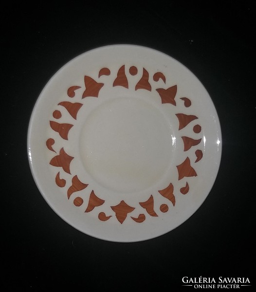 Gránit Kispest kerámia csésze alj 11,5 cm barna mintás