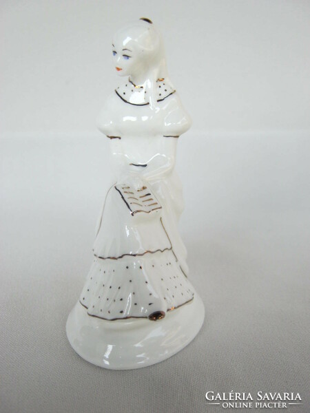 Olvasó lány porcelán figura