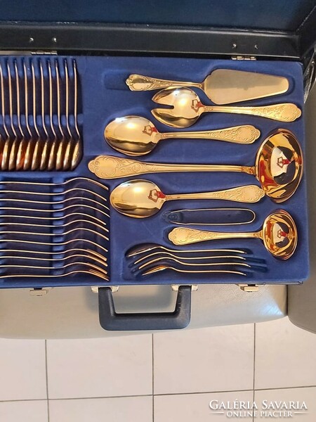 ABC Solingen 72-piece gold-plated cutlery set