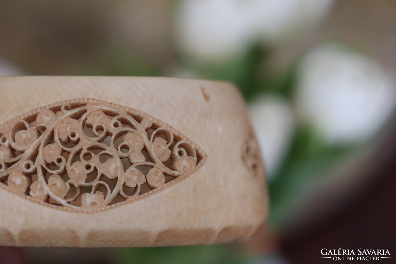 Antique tusk bone box