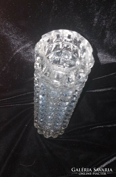 Retro üveg váza 22 cm