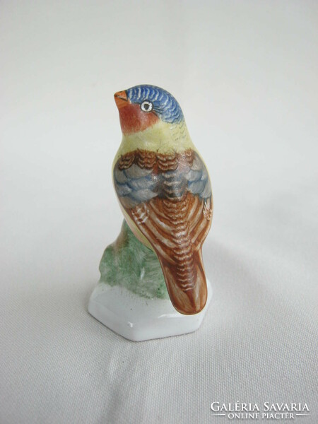 Bodrogkeresztúr ceramic colorful little singing bird