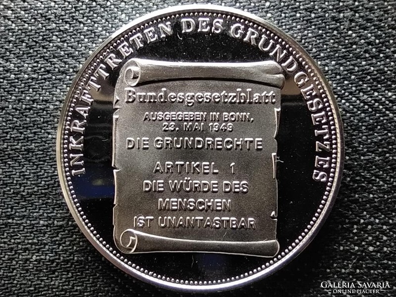 Germany 40 years of the US Basic Law.925 Silver Medal PP (id48796)