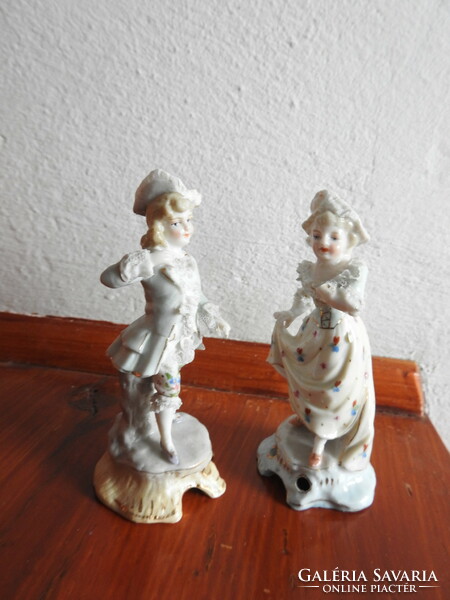 Antik barokk pár - német porcelán figura