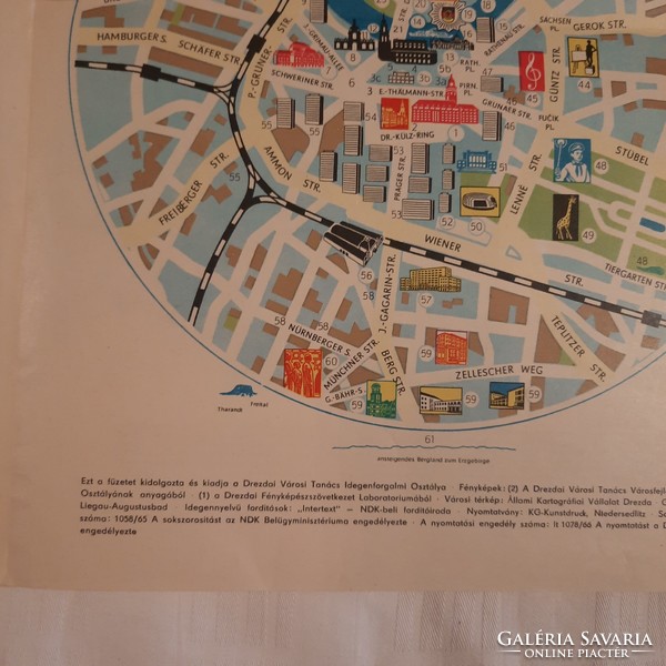Dresden City Council's Hungarian-language tourism publication, 1966