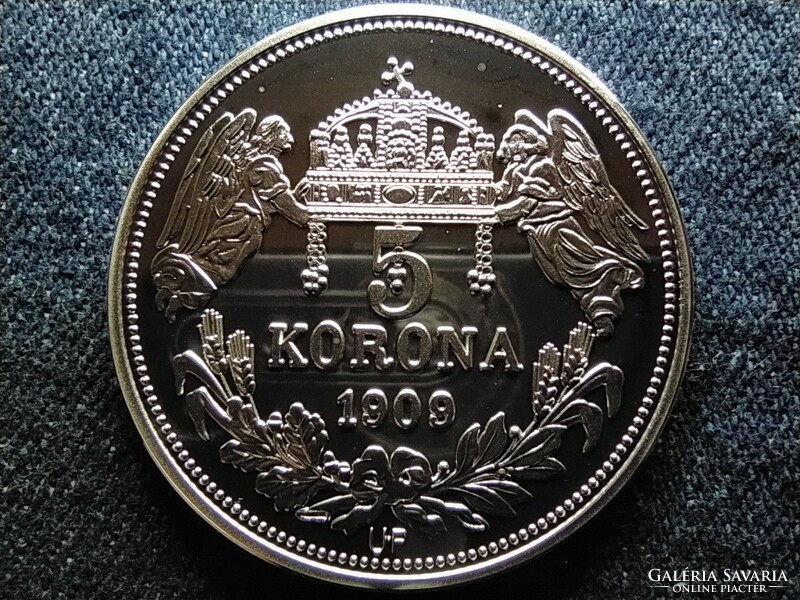 Királyi Koronák Utánveretben III. Károly 5 korona .999 ezüst PP (id57444)