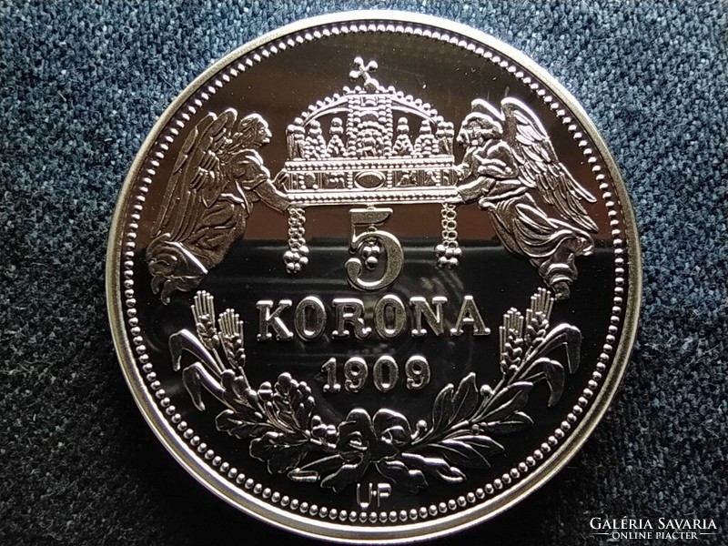Királyi Koronák Utánveretben I. (Nagy) Lajos 5 korona .999 ezüst PP (id57453)