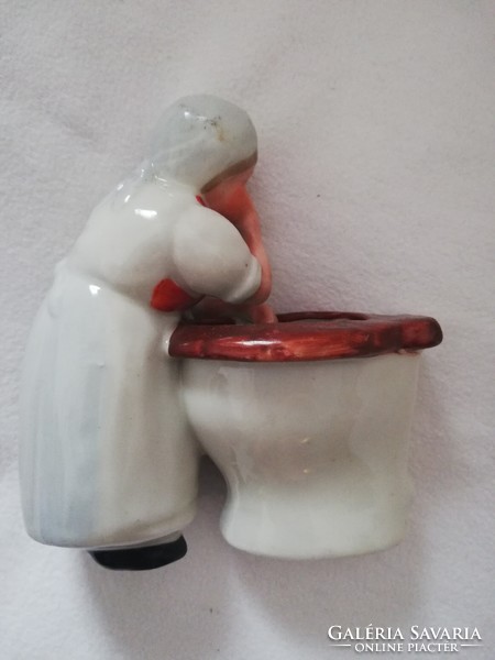 Alt Wien porcelain rarity, smelly toilet bowl