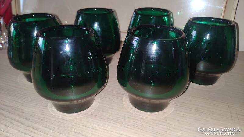 Fabulous dark emerald green glasses