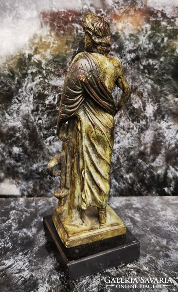 Aszklépiosz - gyógyítás istene mitológiai bronz szobor