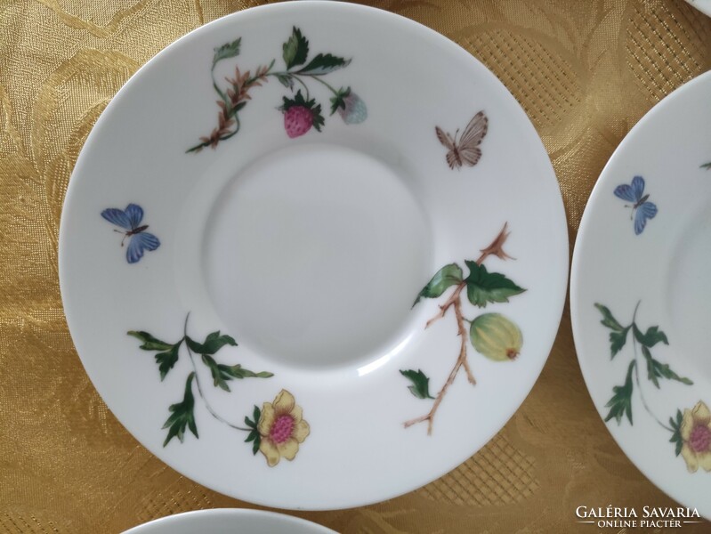 Limoges francia porcelán csészealjak 6 db