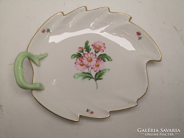 Herend porcelain serving bowl with leaves - 50154