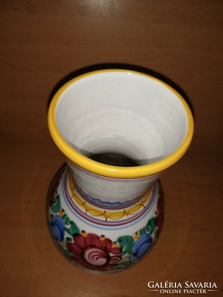 Habán kerámia váza 24 cm magas (4/d)