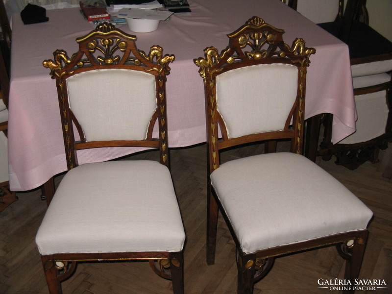 Art deco living room and dining room sets with gold smoke plate decoration