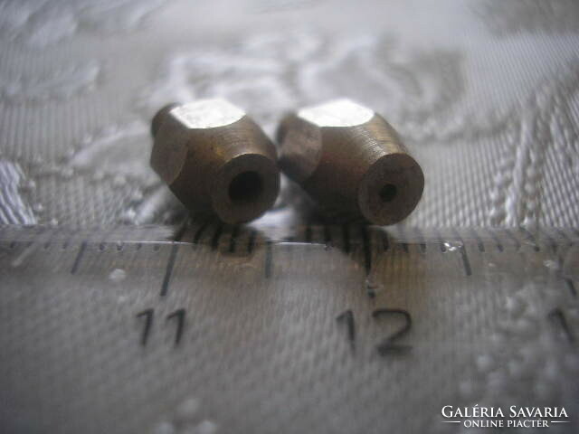 Antique art deco screw cover glass for drawing, etc. fixing holder + 2 different screw valves