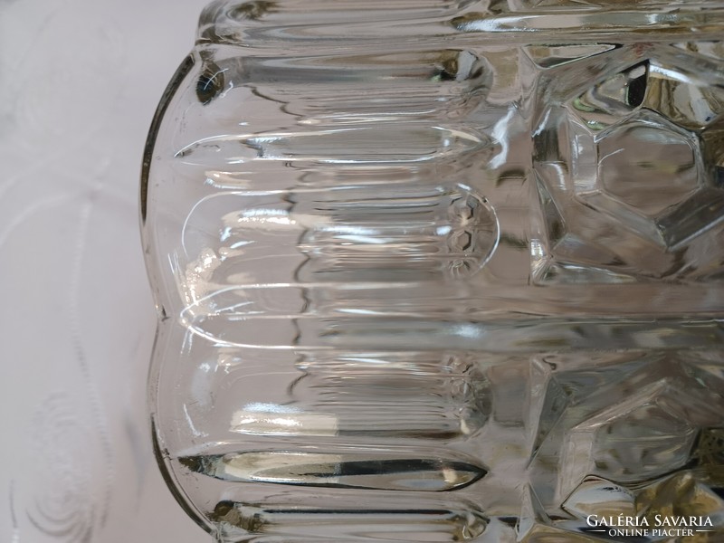 Large crystal glass vase