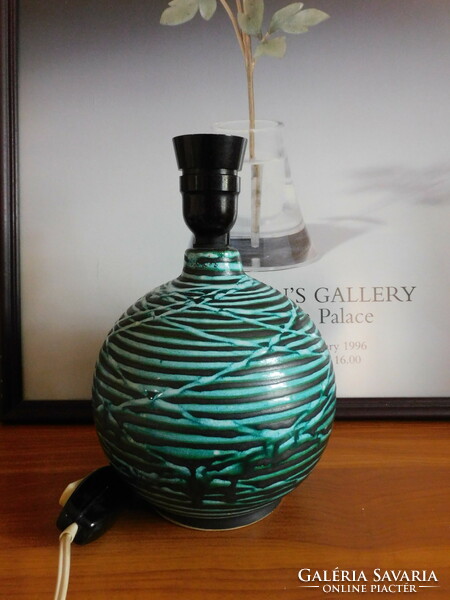 Retro ceramic craftsman globe light fixture