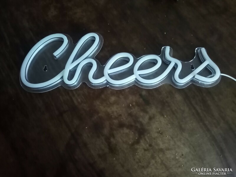 " cheers " retro stílusú fényfelirat. 40 cm