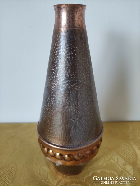 24 cm high art deco bronze vase