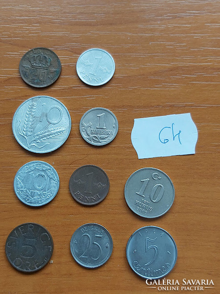 10 mixed coins 64