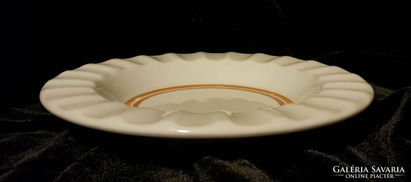 Alföldi porcelain brown striped small plate 16.5 cm