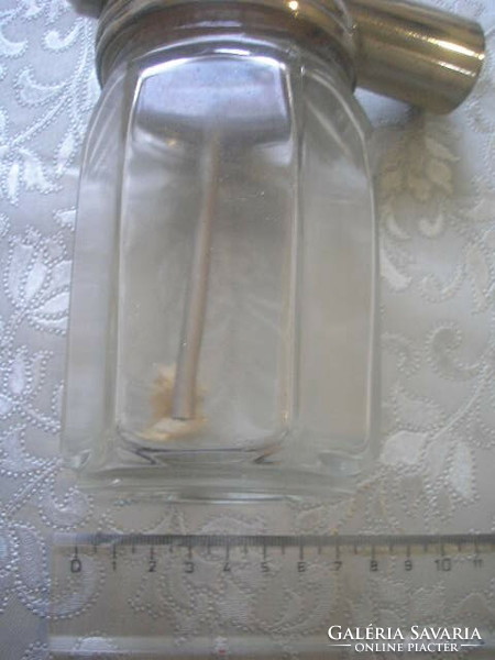 Antik Art decó csavaró fedeles üveg rajzhoz,stb  fixáló tartó + 2 db különböző csavaros szeleppel