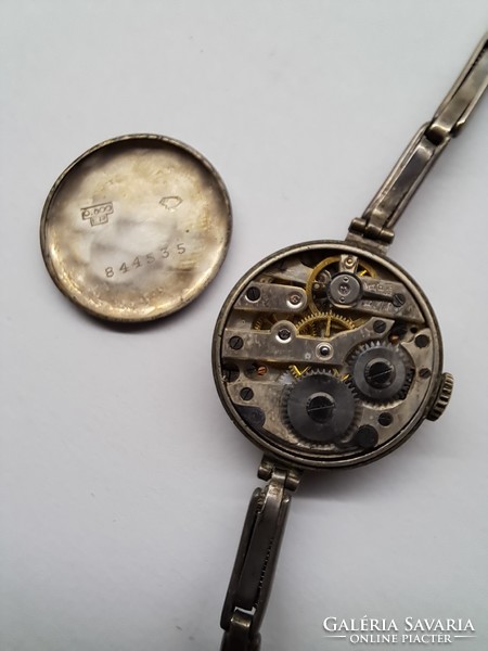Antique silver women's wristwatch