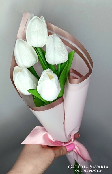 Rubber tulip bouquet