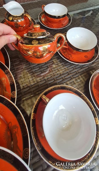 Kínai porcelán teáskészlet