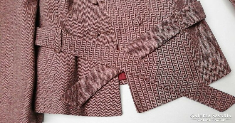 Purple pink herringbone fabric costume top design piece s size