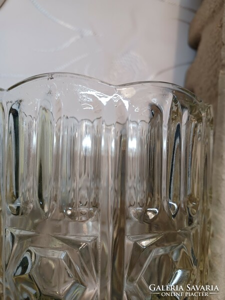 Large crystal glass vase