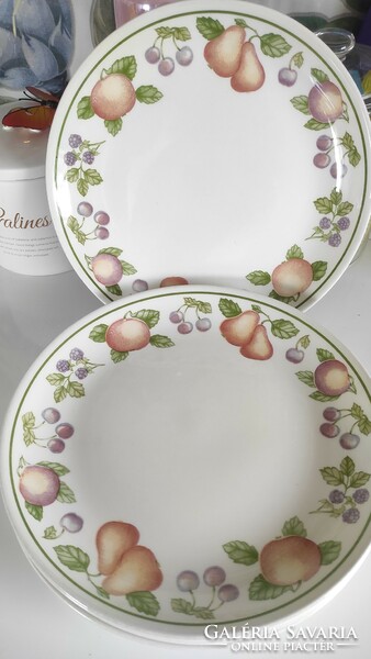 Vacsorázó tányér, angol porcelán