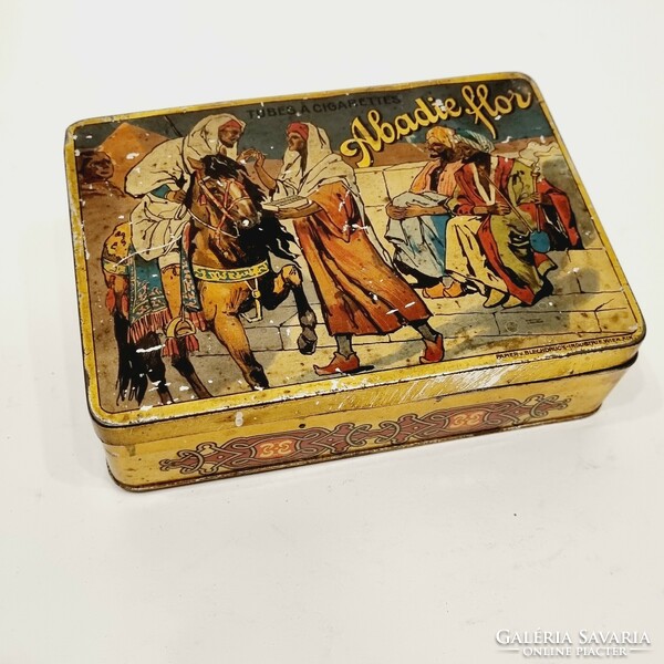 Abadie Flor antik cigarettás fém doboz  1920 -as évek - EP