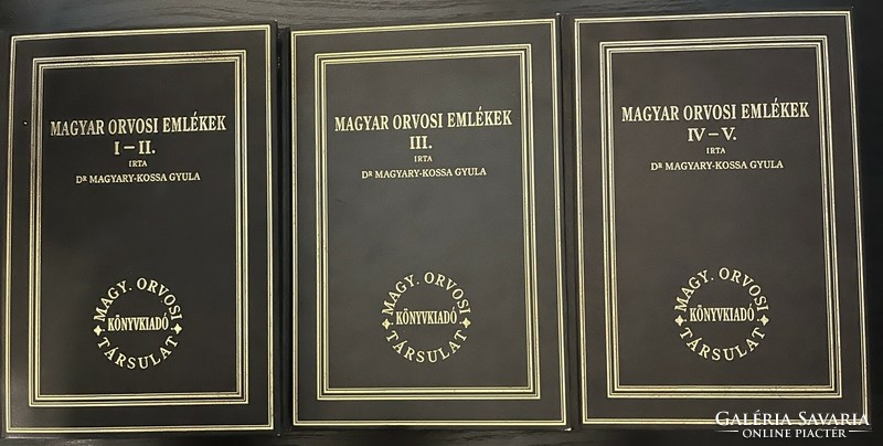 Magyar orvosi emlékek tökéletes állapotú reprint kiadása