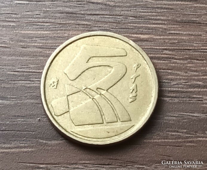 5 peseta,Spanyolország 1989