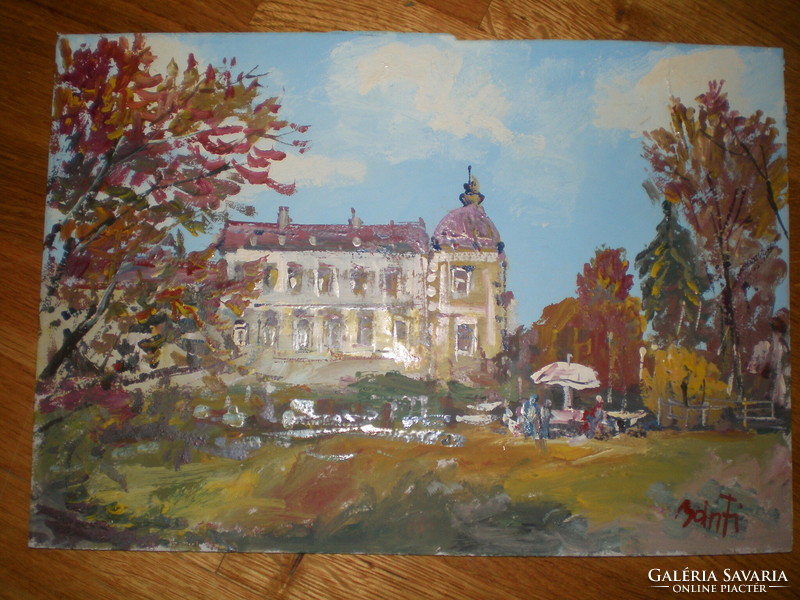 BÁNFI JÓZSEF   1936 -  , ÓBudai Villa . Csodálatos festmény .