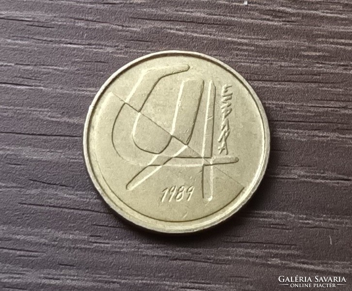 5 peseta,Spanyolország 1989