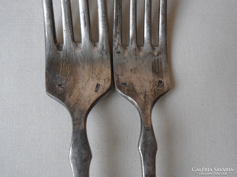 Old silver plated fork (6 pcs.)