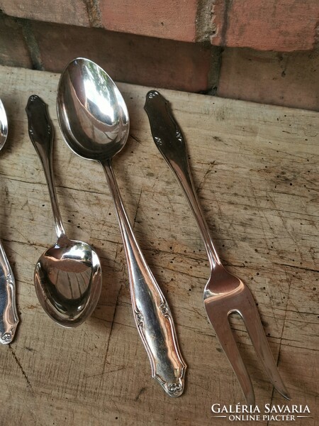 Art Nouveau style antique silver cutlery set