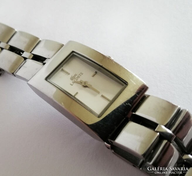 Rare lacoste steel strap, elegant women's wristwatch