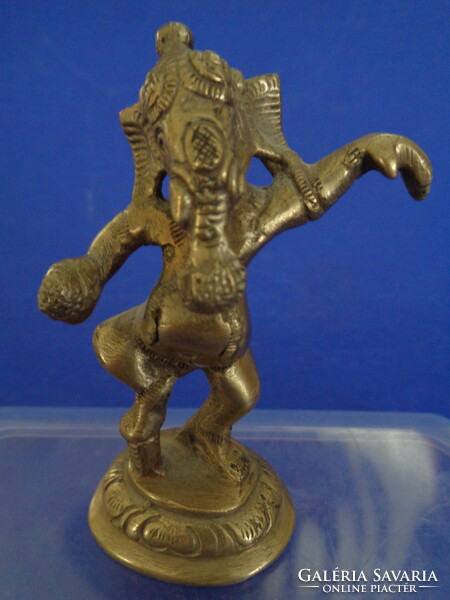 Dancing ganesha copper statue,