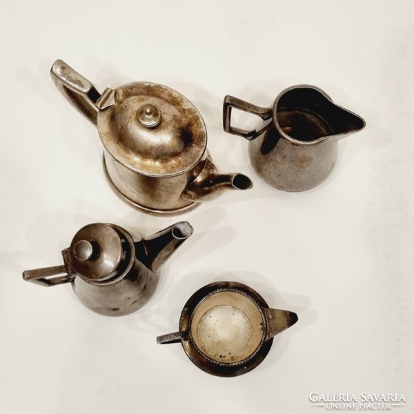 Antique silver-plated alpaca 4 coffee house spouts - ep