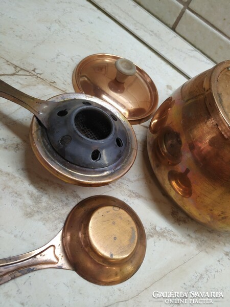 Copper fondue pot for sale!