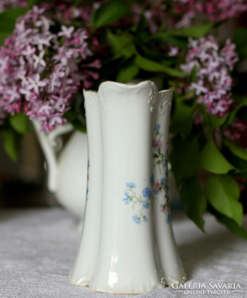 Beautiful antique, art nouveau porcelain, apo blue cornflower decor, skirted spout