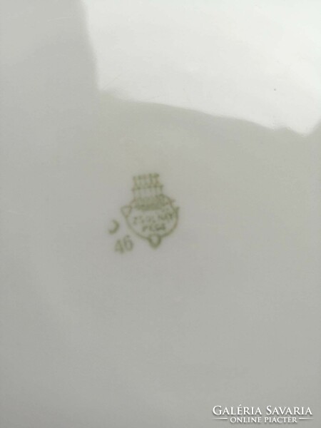 Serving bowl marked Zsolnay