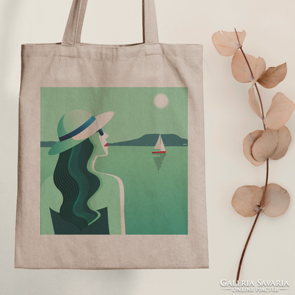 Facing the sun - canvas bag - with wolf benjamin graphics