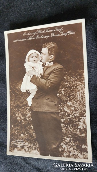 Approx. 1912 Last Hungarian king iv. Archduke Károly + Duke Otto contemporary photo - photo sheet